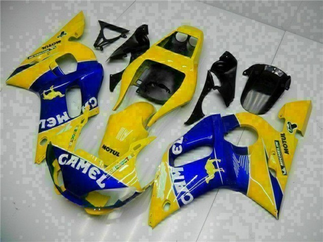 Amarillo Azul ABS Moto Plásticos Yamaha R6 98-02 Amarillo Azul ABS Moto Plásticos Yamaha R6 98-02