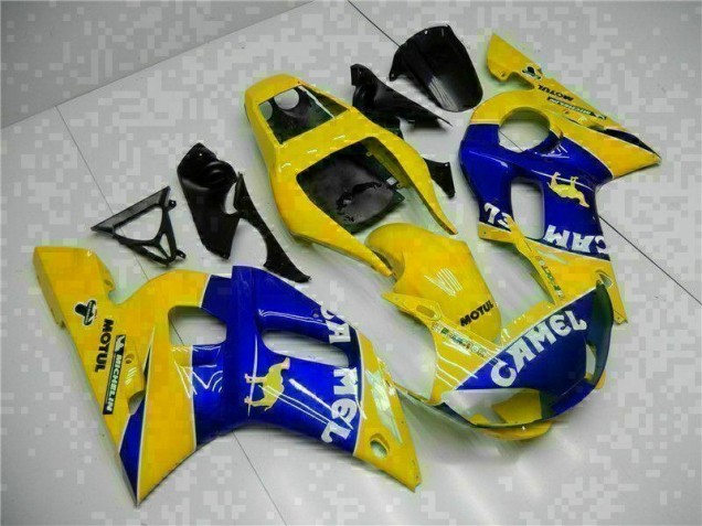 Amarillo Azul ABS Moto Plásticos Yamaha R6 98-02 Amarillo Azul ABS Moto Plásticos Yamaha R6 98-02