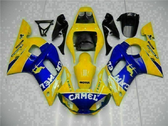 Amarillo Azul ABS Moto Plásticos Yamaha R6 98-02 Amarillo Azul ABS Moto Plásticos Yamaha R6 98-02