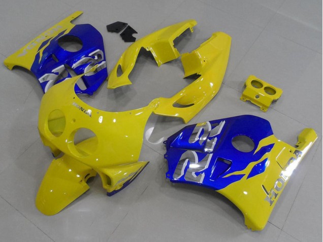 Amarillo Azul Carenado Moto Honda CBR 250 RR MC22 91-98 Amarillo Azul Carenado Moto Honda CBR 250 RR MC22 91-98