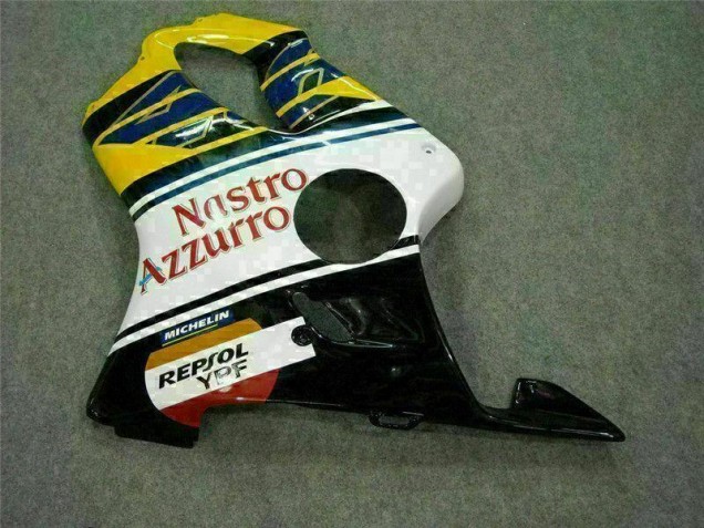 Amarillo Blanco Carenado Moto Honda CBR 600 F4i 01-03 Amarillo Blanco Carenado Moto Honda CBR 600 F4i 01-03