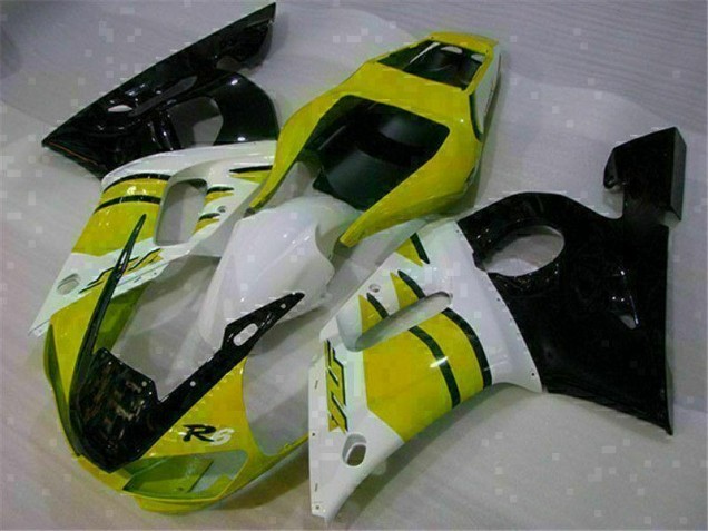Amarillo Blanco Carenado Moto Yamaha R6 98-02 Amarillo Blanco Carenado Moto Yamaha R6 98-02