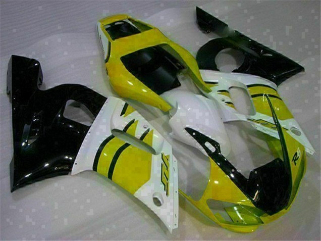 Amarillo Blanco Carenado Moto Yamaha R6 98-02 Amarillo Blanco Carenado Moto Yamaha R6 98-02