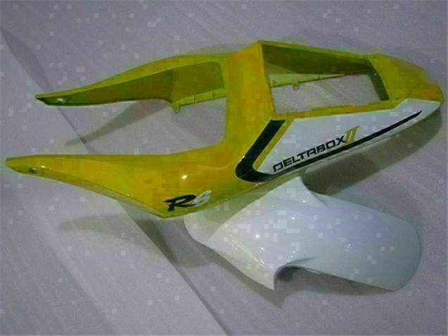 Amarillo Blanco Carenado Moto Yamaha R6 98-02 Amarillo Blanco Carenado Moto Yamaha R6 98-02