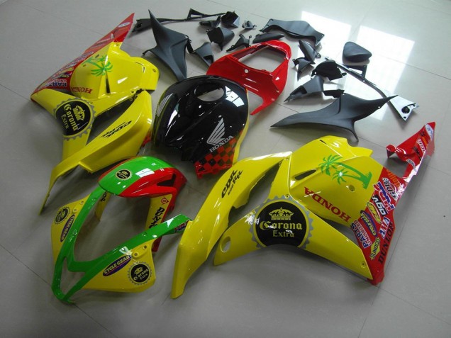 Amarillo Corona Extra Carenado Moto Honda CBR 600 RR 09-12 Amarillo Corona Extra Carenado Moto Honda CBR 600 RR 09-12