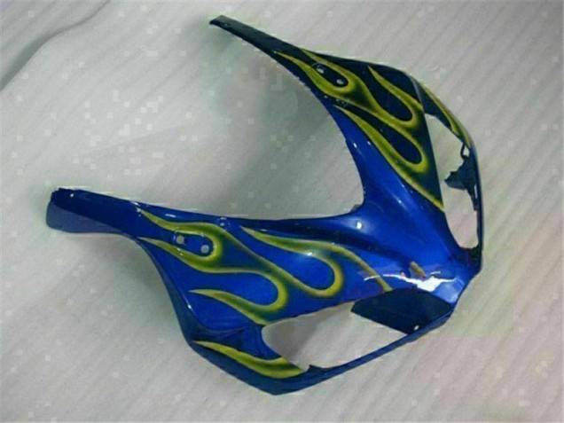 Amarillo Llama Azul Carenado Moto Honda CBR 1000 RR 06-07 Amarillo Llama Azul Carenado Moto Honda CBR 1000 RR 06-07
