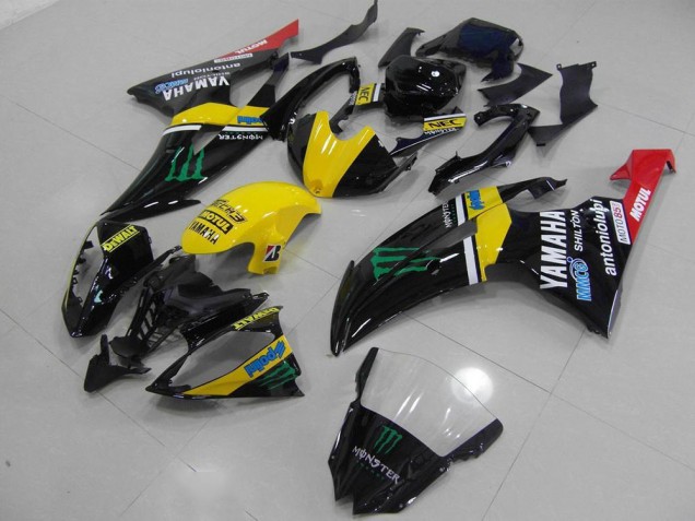 Amarillo Monster Kits ABS Carenado Motocicleta Yamaha R6 08-16 Amarillo Monster Kits ABS Carenado Motocicleta Yamaha R6 08-16