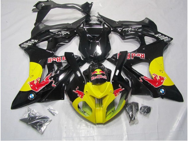 Amarillo Negro RedBull Carenado Moto BMW S1000RR 09-14 Amarillo Negro RedBull Carenado Moto BMW S1000RR 09-14