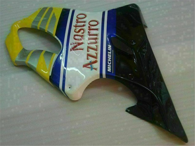 Amarillo Plata Nastro Azzurro Carenado Moto Honda CBR 600 F4i 01-03 Amarillo Plata Nastro Azzurro Carenado Moto Honda CBR 600 F4i 01-03