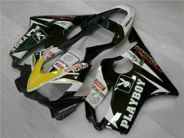 Amarillo Plata Negro Playboy Carenado Moto Honda CBR 600 F4i 01-03 Amarillo Plata Negro Playboy Carenado Moto Honda CBR 600 F4i 01-03