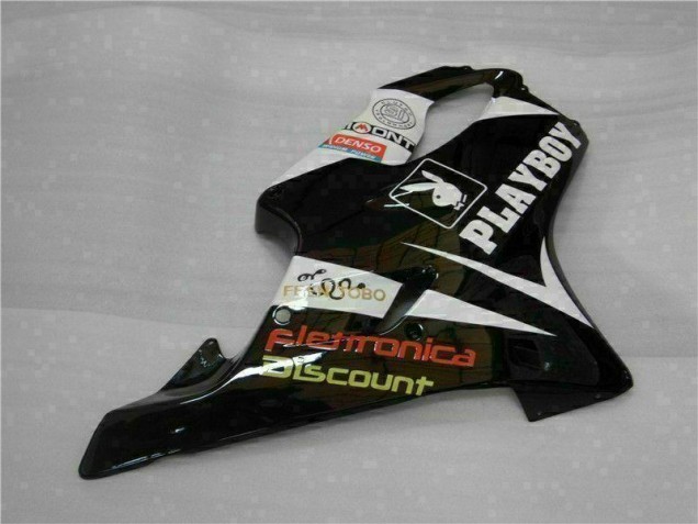 Amarillo Plata Negro Playboy Carenado Moto Honda CBR 600 F4i 01-03 Amarillo Plata Negro Playboy Carenado Moto Honda CBR 600 F4i 01-03