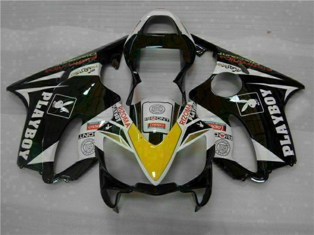 Amarillo Plata Negro Playboy Carenado Moto Honda CBR 600 F4i 01-03 Amarillo Plata Negro Playboy Carenado Moto Honda CBR 600 F4i 01-03