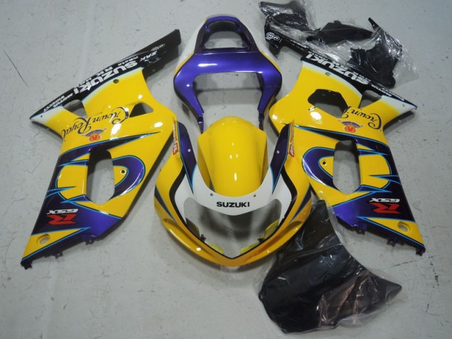 Amarillo Púrpura Carenado Moto Suzuki GSXR 600 K1 K2 K3 01-03 Amarillo Púrpura Carenado Moto Suzuki GSXR 600 K1 K2 K3 01-03