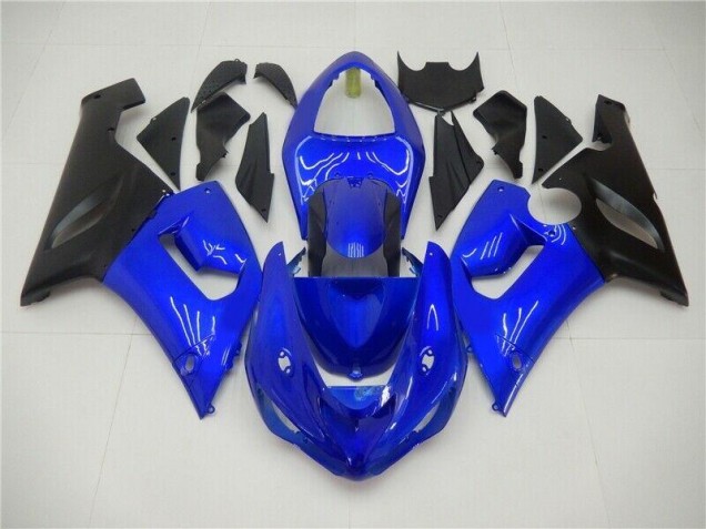 Azul ABS Kits Carenado Moto Kawasaki ZX6R 05-06 Azul ABS Kits Carenado Moto Kawasaki ZX6R 05-06