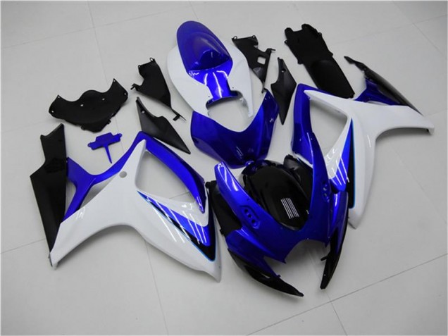Azul Blanco ABS Kits Carenado Moto Suzuki GSXR 600 / 750 K6 06-07 Azul Blanco ABS Kits Carenado Moto Suzuki GSXR 600 / 750 K6 06-07