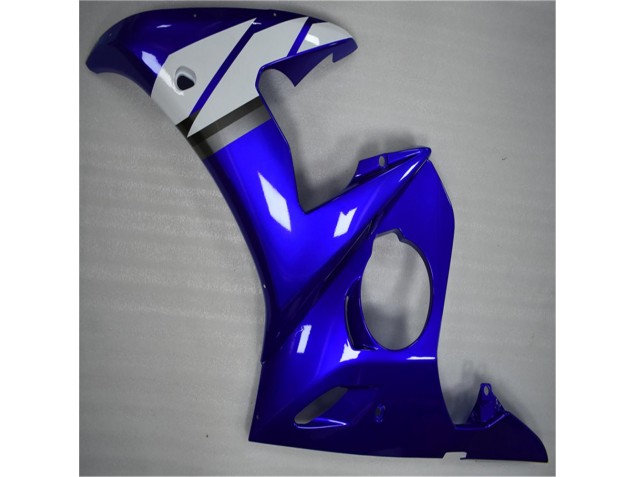 Azul Blanco ABS Moto Plástica Yamaha R6 03-05 Azul Blanco ABS Moto Plástica Yamaha R6 03-05