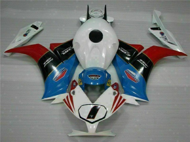Azul Blanco Carenado Moto Honda CBR 1000 RR 12-16 Azul Blanco Carenado Moto Honda CBR 1000 RR 12-16