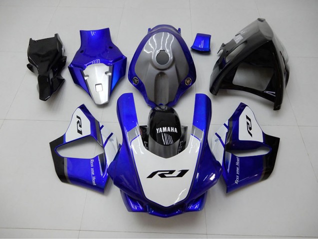 Azul Blanco Carenado Moto Yamaha R1 15-19 Azul Blanco Carenado Moto Yamaha R1 15-19