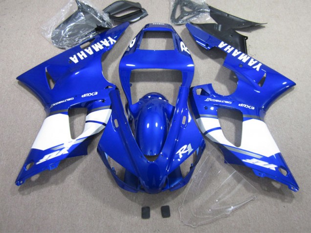 Azul Blanco Inyección Kit Carenado Moto Yamaha R1 02-03 Azul Blanco Inyección Kit Carenado Moto Yamaha R1 02-03