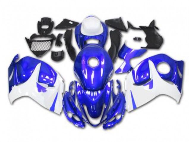 Azul Blanco Kits Completo Carenado Moto ABS Suzuki GSXR 1300 Hayabusa 08-19 Azul Blanco Kits Completo Carenado Moto ABS Suzuki GSXR 1300 Hayabusa 08-19