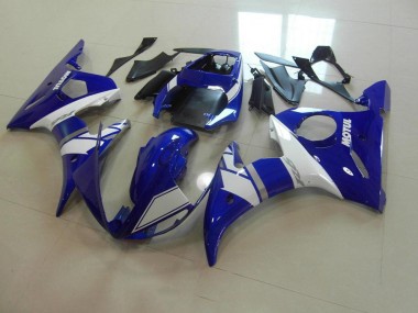 Azul Blanco Kits Completo Carenado Moto ABS Yamaha R6 03-05