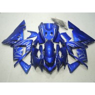 Azul Blanco Llama Carenados Moto Kawasaki ZX10R 03-05