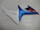 Azul Blanco Moto Plástica Suzuki GSXR 600 / 750 K11 11-21 Azul Blanco Moto Plástica Suzuki GSXR 600 / 750 K11 11-21