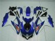 Azul Blanco Moto Plástica Suzuki GSXR 600 / 750 K8 08-10 Azul Blanco Moto Plástica Suzuki GSXR 600 / 750 K8 08-10
