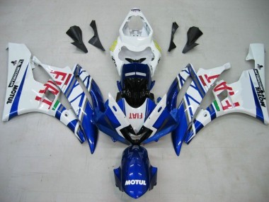 Azul Blanco Motul Rojo Fiat Carenado Moto Yamaha R6 06-07