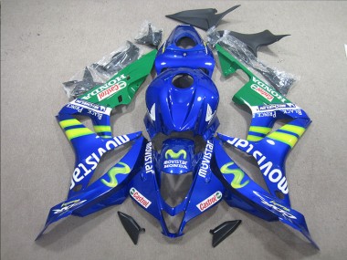 Azul Blanco Movistar Carenado Moto Honda CBR 600 RR 07-08