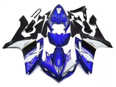 Azul Blanco Negro ABS Carenado Motocicleta Yamaha R1 04-06
