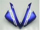 Azul Blanco Negro Kit Carenado Moto Yamaha R1 12-14 Azul Blanco Negro Kit Carenado Moto Yamaha R1 12-14