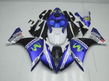 Azul Blanco Negro Kit Carenado Moto Yamaha R1 12-14