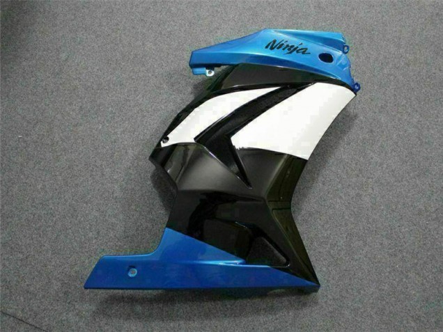 Azul Blanco Negro Ninja ABS Moto Plástica Kawasaki EX250 08-12 Azul Blanco Negro Ninja ABS Moto Plástica Kawasaki EX250 08-12