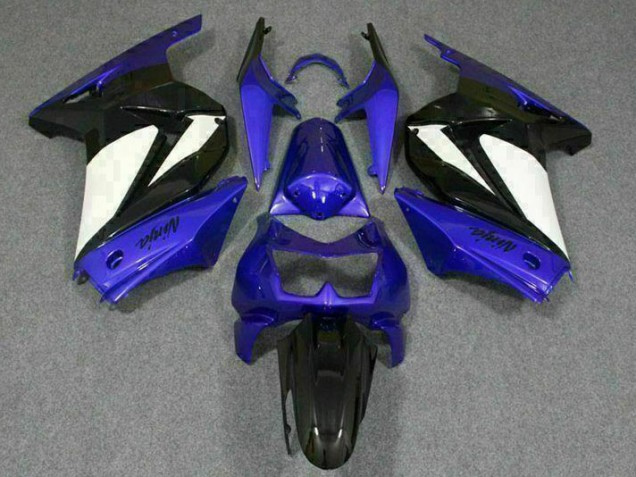 Azul Blanco Negro Ninja ABS Moto Plástico Kawasaki EX250 08-12 Azul Blanco Negro Ninja ABS Moto Plástico Kawasaki EX250 08-12
