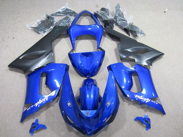Azul Blanco Ninja 636 Carenado Moto Kawasaki ZX6R 05-06 Azul Blanco Ninja 636 Carenado Moto Kawasaki ZX6R 05-06
