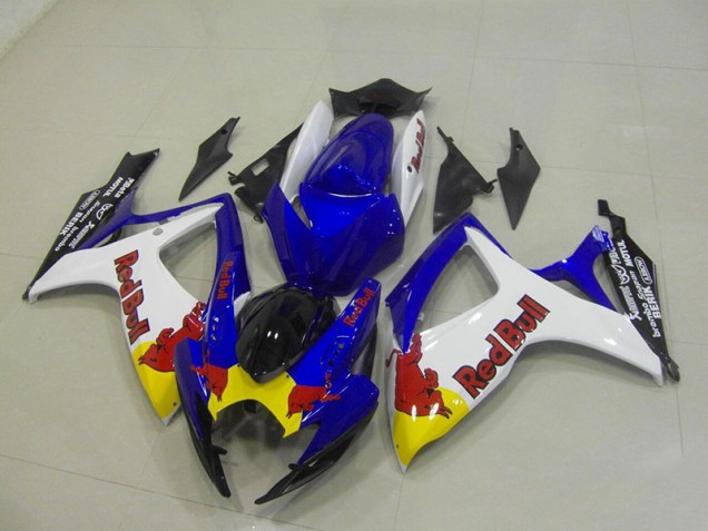 Azul Blanco Red Bull Carenado Moto Suzuki GSXR 750 K6 06-07 Azul Blanco Red Bull Carenado Moto Suzuki GSXR 750 K6 06-07
