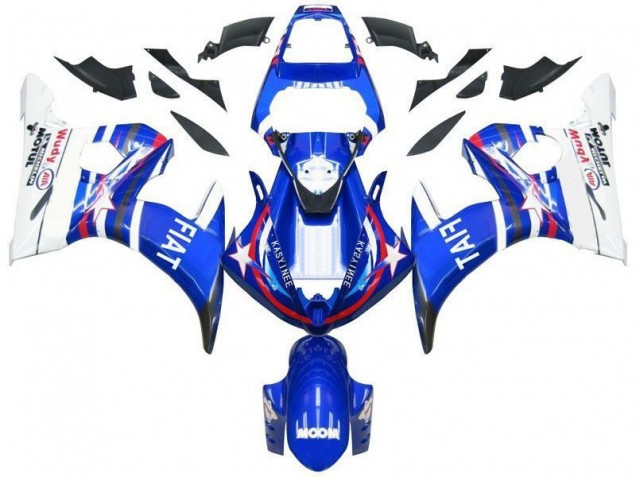 Azul Estrella Fiat Carenado Moto Yamaha R6 03-05 Azul Estrella Fiat Carenado Moto Yamaha R6 03-05