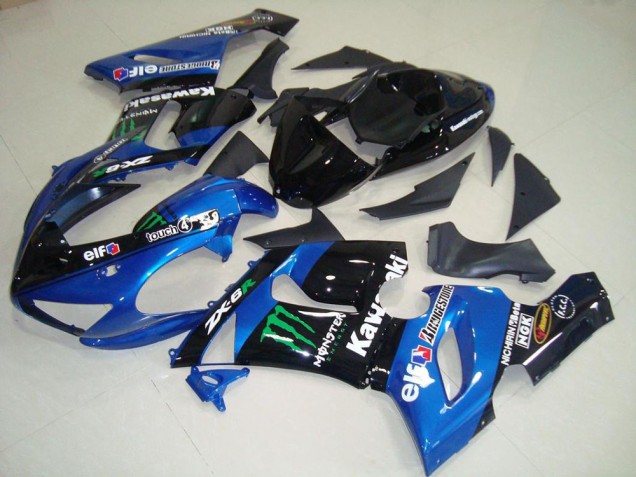 Azul Monster Carenado Moto Kawasaki ZX6R 05-06 Azul Monster Carenado Moto Kawasaki ZX6R 05-06