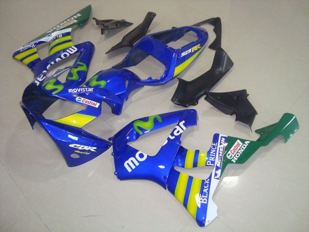 Azul Movistar Castrol Carenado Moto Honda CBR 900 RR 929 00-01 Azul Movistar Castrol Carenado Moto Honda CBR 900 RR 929 00-01