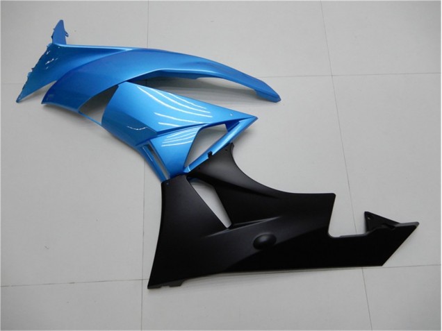Azul Negro ABS Carenado Motocicleta Kawasaki ZX6R 09-12 Azul Negro ABS Carenado Motocicleta Kawasaki ZX6R 09-12