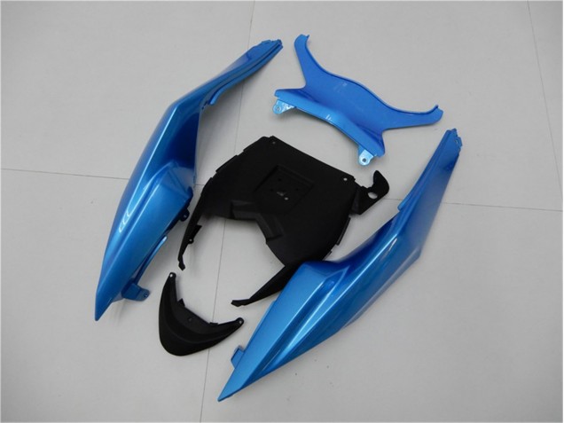 Azul Negro ABS Carenado Motocicleta Kawasaki ZX6R 09-12 Azul Negro ABS Carenado Motocicleta Kawasaki ZX6R 09-12