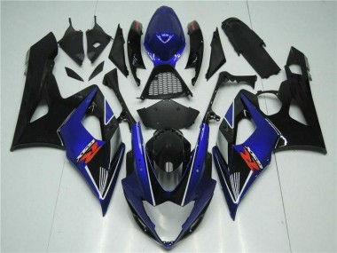 Azul Negro ABS Moto Plástica Suzuki GSXR 1000 K5 05-06