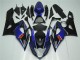 Azul Negro ABS Moto Plástica Suzuki GSXR 1000 K5 05-06 Azul Negro ABS Moto Plástica Suzuki GSXR 1000 K5 05-06
