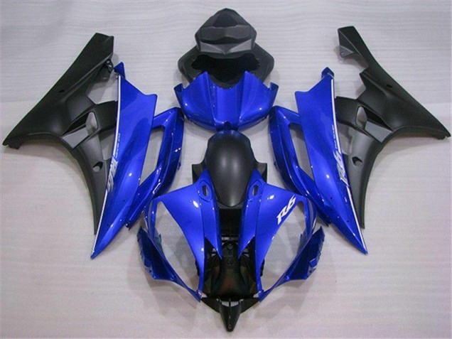 Azul Negro ABS Moto Plástico Yamaha R6 06-07 Azul Negro ABS Moto Plástico Yamaha R6 06-07