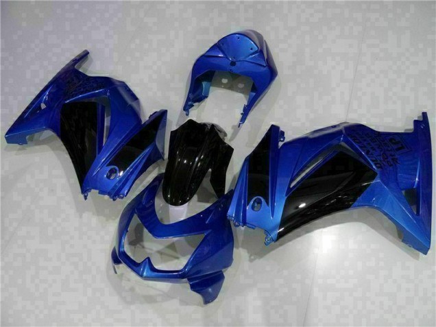 Azul Negro Carenado Moto Kawasaki EX250 08-12 Azul Negro Carenado Moto Kawasaki EX250 08-12
