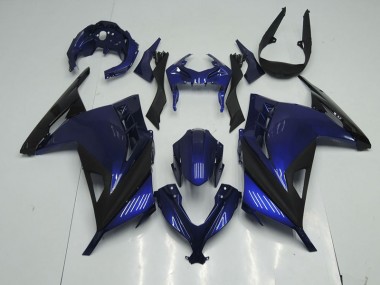 Azul Negro Carenado Moto Kawasaki ZX 300R 13-16