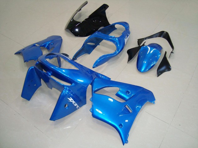 Azul Negro Carenado Moto Kawasaki ZX9R 98-99