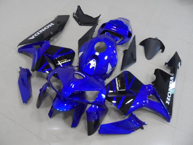Azul Negro Carenado Moto & Plástico Honda CBR 600 RR 05-06 Azul Negro Carenado Moto & Plástico Honda CBR 600 RR 05-06