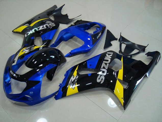 Azul Negro Carenado Moto Suzuki GSXR 750 K1 K2 K3 01-03 Azul Negro Carenado Moto Suzuki GSXR 750 K1 K2 K3 01-03